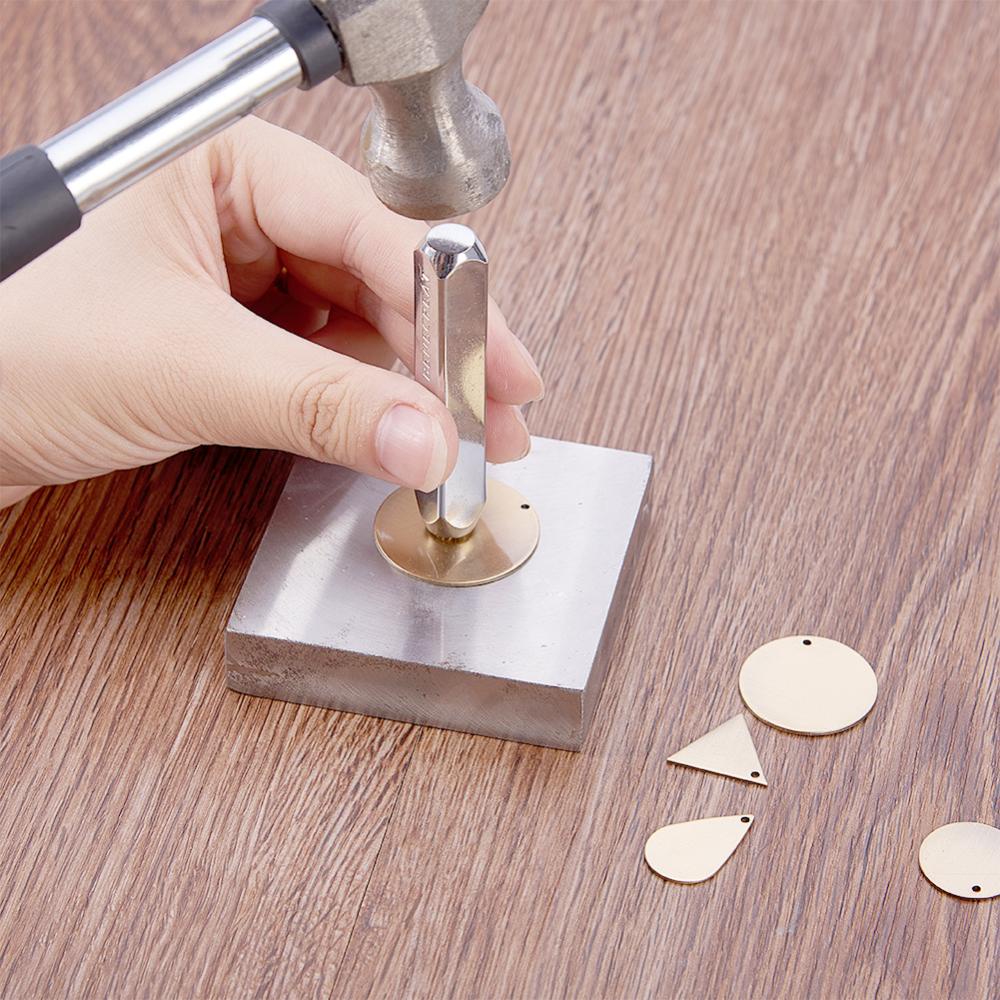 30 PCS 18mm Bronze Flat Round Brass Blank Pendants for DIY Making